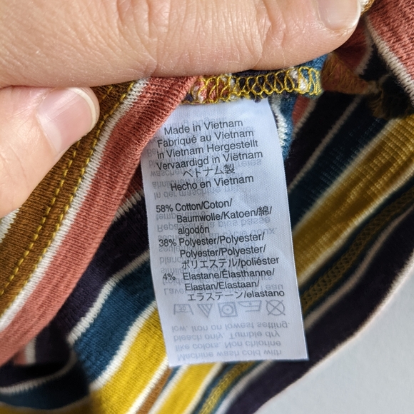 MADEWELL Retro 70's-Inspired Faux Wrap Striped Tank Top - Picture 5 of 6